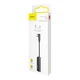 Перехідник BASEUS L53 Type-C to 3,5mm AUX Macbook support PD 18W 5V 2A чорний - зображення 3