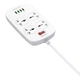 Удлинитель сетевой LDNIO SC4407 |2500W, 2m EU Plug, 4 USB, 4 Sockets. QC3.0, 3.1A|/8W| белый - изображение 2