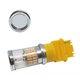 Светодиодная лампа с цоколем 3157 Т25 P27/7W W3x16q 48SMD 3014 0-30V Желтая с обманкой (23133) - изображение 1