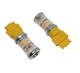 Светодиодная лампа с цоколем 3157 Т25 P27/7W W3x16q 48SMD 3014 0-30V Желтая с обманкой (23133) - изображение 2