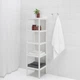 Стелаж IKEA MUSKAN 37x37x140 см білий (504.243.27) - зображення 2