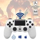 Беспроводной геймпад Play Station Dualshock 4 Wireless Bluetooth джойстик для приставки PS4 White Белый - изображение 1