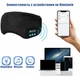 Маска для сна с наушниками bluetooth 3D EnJoy C 100 на липучке, заряд от USB Черная - изображение 6