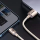 Кабель Baseus Crystal Shine Series Fast Charging Data Cable USB to iP 2.4A 2m Pink (755592) - изображение 3