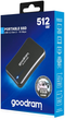 Dysk SSD Goodram HL200 512 GB USB 3.2 Type-C TLC Czarny (SSDPR-HL200-512) Zewnętrzny - obraz 5