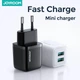 Зарядний пристрій JOYROOM Mini dual port smart fast charge L-2A121 | 2USB, 2.4A | white - зображення 2