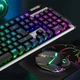 Беспроводная игровая клавиатура EMPIRE GAMING RF358 + мышка и коврик (французская раскладка) - изображение 3