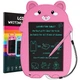 Дитячий графічний планшет для малювання A-Toys Writing Tablet LCD DC 101 на батарейці зі стилусом Рожевий - зображення 9