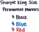 Маркери перманентні Sharpie Permanent Markers Large Chisel Tip King Size 4 шт. (‎‎‎15674) - зображення 4