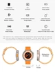 Смарт годинник Airplus Smart Watch Round Screen 9 Ultra Amoled Gold - зображення 4