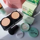 Набір База під макіяж 3 в 1 триколірна, JOMTAM Three Color + Кушон Bioaqua Aloe Vera Beauty Cushion, з екстрактом алое вера, тон 01 натуральний + Мінеральна пудра Rorec Mineral Powder - зображення 3