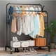 Двойная напольная стойка для одежды Double floor Hanger 110х54 см и полкой для обуви - изображение 1
