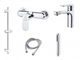 Набор смесителей PERLA ELIS (PSH505+PSH503+PSF1005+PSF2002+PSS1850) 105051-C - изображение 1