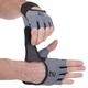 Перчатки для фитнеса перчатки спортивные Zelart Perfect Fitness 3886 размер M Black-Grey - изображение 5
