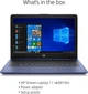 Ноутбук HP Stream 11.6" HD 4/32GB, N4000 (11-ak0010nr) Blue (Open Box) - изображение 2