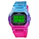 Електронний годинник Skmei з підсвічуванням Waterproof blue/pink - зображення 4