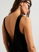 Платье миди летнее женское H&M 0890601 S Черное (SZ2000215059846) - изображение 4