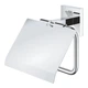 Тримач для туалетного паперу із кришкою GROHE QuickFix Start Cube 41102000 прямокутний металевий хром CV033420 - зображення 3