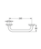 Поручень для ванной GROHE QuickFix Start 41189000 349мм прямой металл хром CV034604 - изображение 5