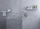 Стакан для зубных щеток HANSGROHE AXOR Universal прямоугольный керамический хром 42834000 - изображение 5