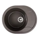 Мойка для кухни PLATINUM гранит 5847 ONYX 575x465мм овальная врезная без сифона коричневая PLS-A39616 - изображение 1