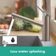 Cмеситель для кухни однорычажный HANSGROHE Zesis M33 сатин латунь 74802800 - изображение 3