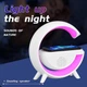 Нічник світильник RGB з Bluetooth колонкою радіо та бездротовою зарядкою для телефону - зображення 4