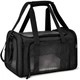 Переноска сумка для котів та собак з ілюмінатором 42x28x28 см CosmoPet CP-47 Black - зображення 1