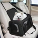 Переноска сумка для котів та собак з ілюмінатором 42x28x28 см CosmoPet CP-47 Black - зображення 9