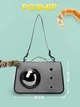 Переноска сумка для кошек и собак с иллюминатором CosmoPet CP-31 Grey - изображение 5
