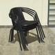Комплект 6шт. садових стільців зі штучного ротангу Garden Chair Prato SC-039P Чорний - зображення 8