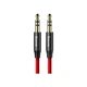 Кабель мультимедийный Jack 3.5mm Yiven M30 M/M 1m red-black Baseus (CAM30-B91) - изображение 1