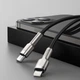 Кабель Baseus Cafule Metal Series Lightning - Type-C 20W для iPhone iPad CATLJK-A01 - изображение 1