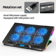 Подставка для ноутбука с охлаждением VHG K19 Laptop Cooling Pad, RGB, Black - изображение 3