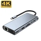 Док-станция MDN Type-C на HDMI USB 3.0 LAN VGA PD 90W для MacBook Apple(TypeC-HUB-11-in-1) - изображение 1