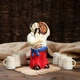 Штоф з чарками Козак з бочкою - набір для коньяку та алкогольних напоїв - зображення 1