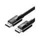 Кабель мультимедійний DisplayPort M to DisplayPort M 5.0m V1.4 braided DP114 black Ugreen (80394) - зображення 1