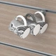 Крючок металлический двойной для экономпанелей PIN Expo L=300 мм хромированный - изображение 3
