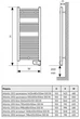 Сушарка для рушників-радіатор електричний ATLANTIC 2012 Straight White 500 W з терморегулятором (850355) - зображення 5