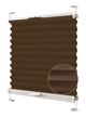 Жалюзи-плиссе Wenster тканевые Cosimo One VSM1 Crepe Metallic 306 45х90 см Блестящий Шоколадный (631414019582) - изображение 1
