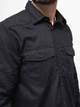 Рубашка хлопковая мужская Brandit Flanellshirt 4030.2 XL Черная - изображение 3