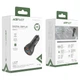 Автомобільний зарядний пристрій ACEFAST B7 metal 45W 2xUSB with digital display black - зображення 3