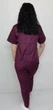 Женский медицинский костюм Голд коттон короткий рукав Баклажановый размер 62 (205557) - изображение 3