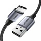 Кабель USB 2.0 AM-Type-C M UGREEN US288 2м 3A 18W Nickel Plating Aluminum Braid 60128 Черный - изображение 3