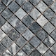 Тёмно-серая мозаика из мрамора матовая МКР-2СН (23x23) - изображение 5