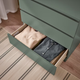 Комод MALM на 3 шухляди IKEA 705.690.79 сіро-зелений 80x78 - зображення 3