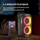 Портативна бездротова Bluetooth колонка Hopestar Party200 mini |BT5.3, 20W, TWS, USB, 6h, IPX6| Grey - зображення 5