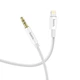 Кабель HOCO AUX to Lightning digital audio conversion cable UPA19 |1M| Колір Silver - зображення 1