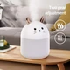 Зволожувач повітря та нічник Котик 2в1 Humidifiers з підсвідком, ультразвуковим, Білий - зображення 4
