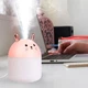 Увлажнитель котик Мини Арома-диффузор Humidifier Rabbit USB ультразвуковой Розовый, увлажнитель воздуха ночник 2 в 1 - изображение 8